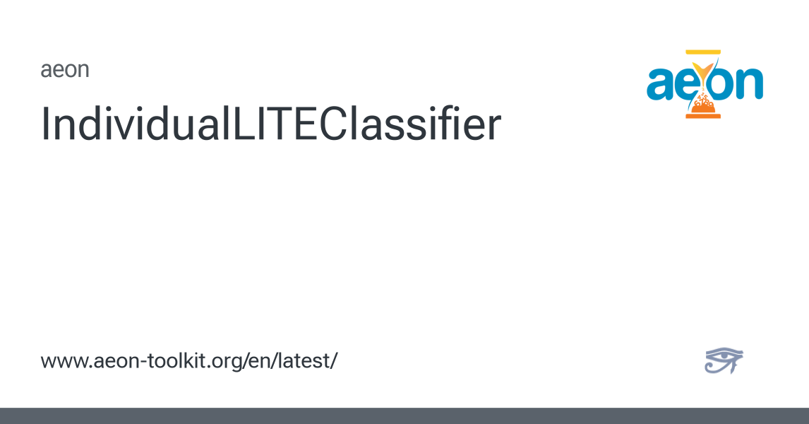 IndividualLITEClassifier - aeon 1.4.0 documentation