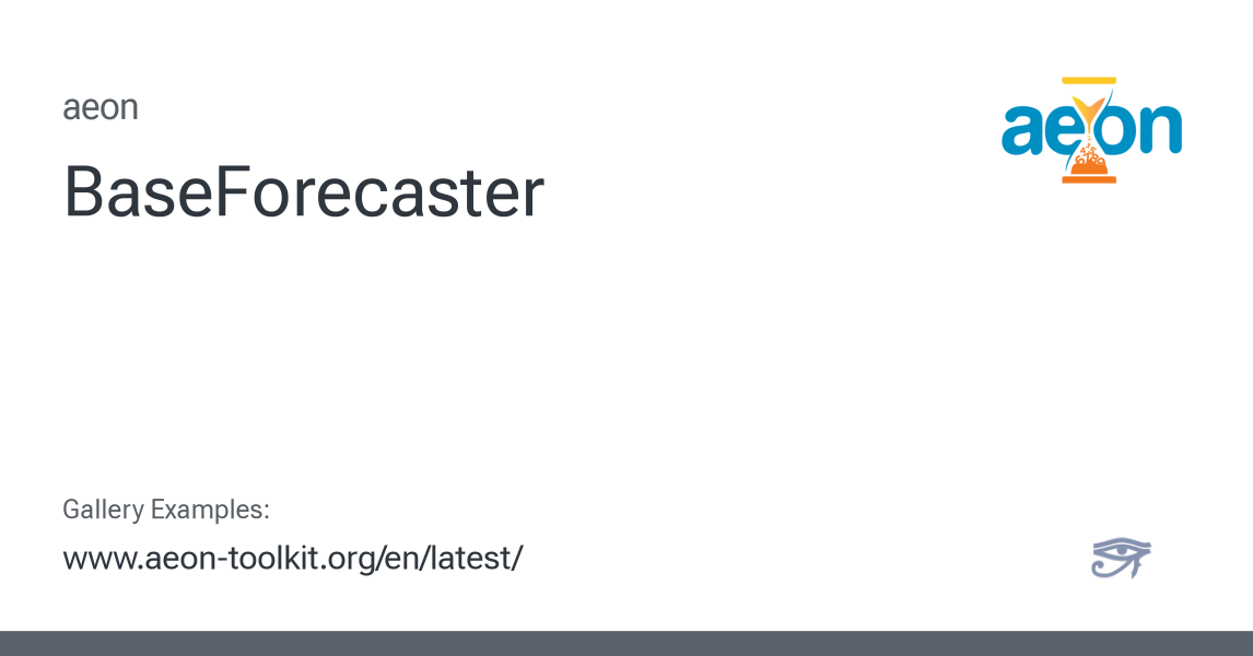 BaseForecaster - aeon 1.4.0 documentation