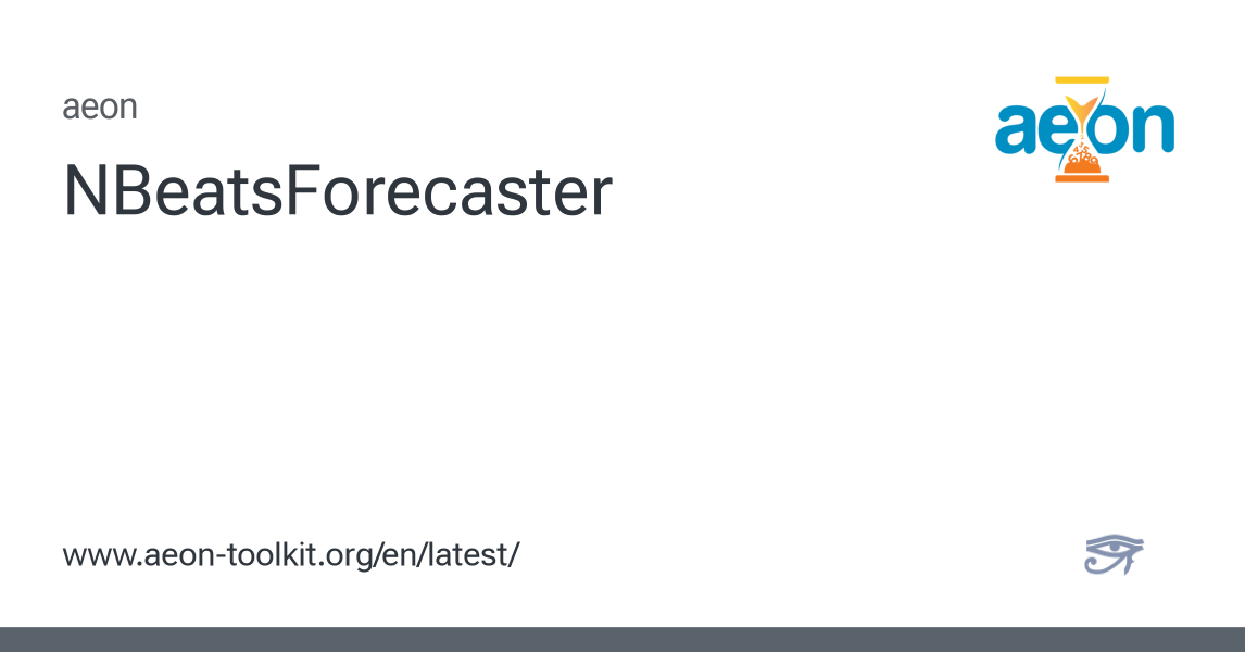 NBeatsForecaster - aeon 1.5.0 documentation