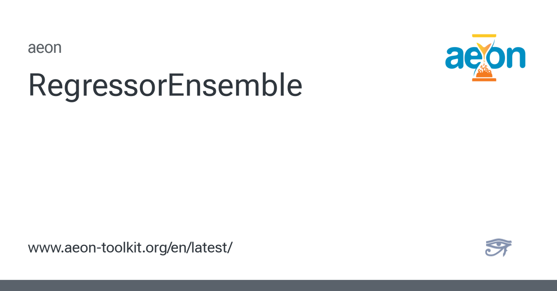 RegressorEnsemble - aeon 1.4.0 documentation