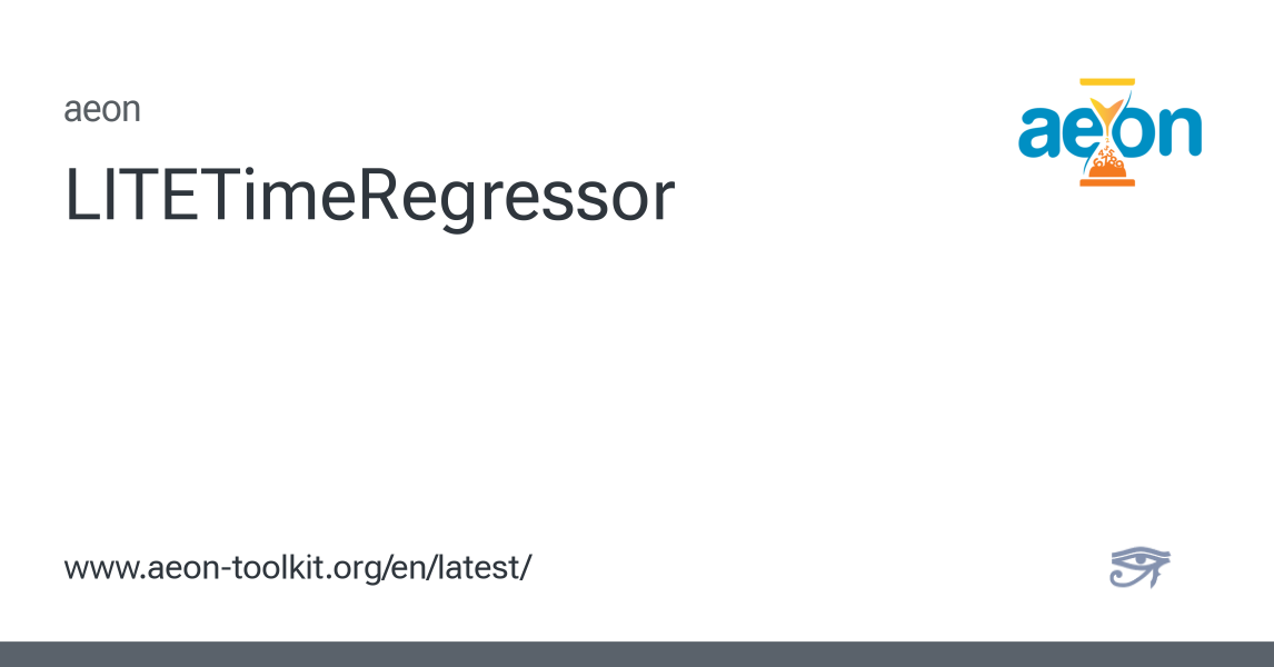 LITETimeRegressor - aeon 1.4.0 documentation