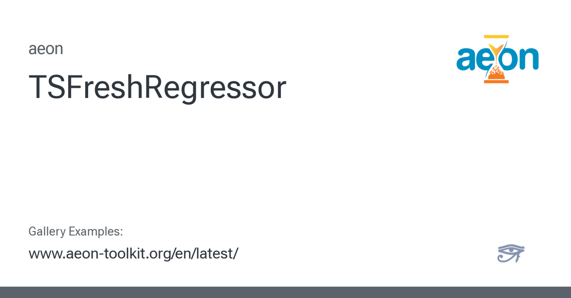 TSFreshRegressor - aeon 1.4.0 documentation
