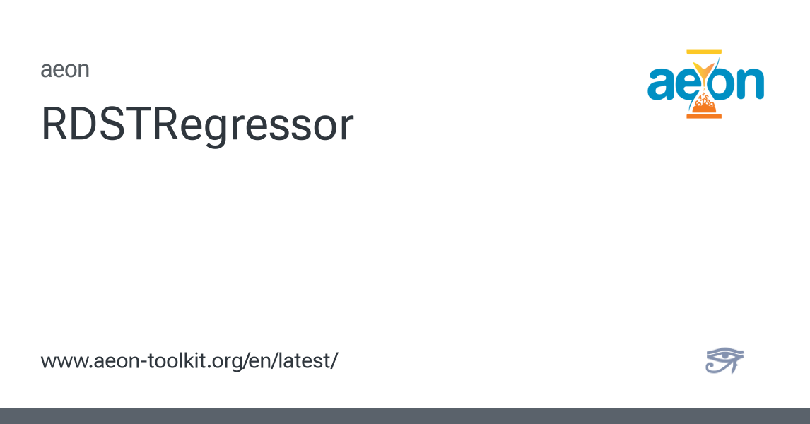 RDSTRegressor - aeon 1.4.0 documentation