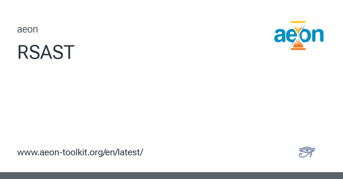 RSAST - aeon 1.5.0 documentation