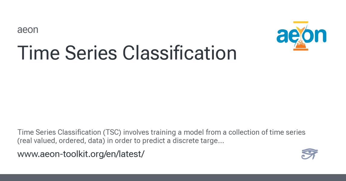 Time Series Classification - aeon 1.3.0 documentation