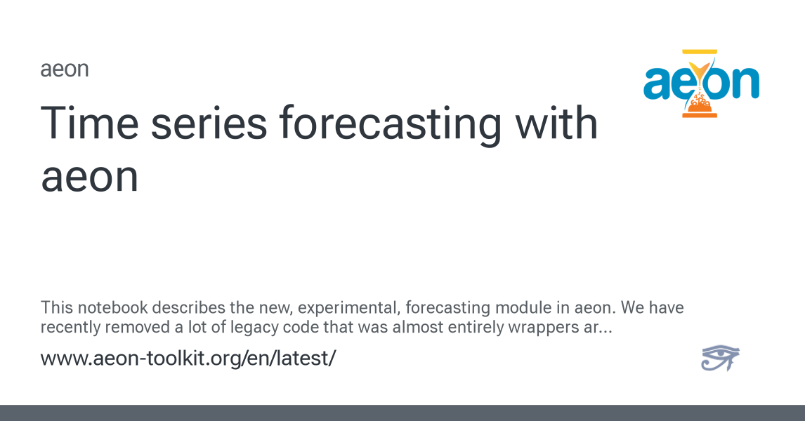 Time series forecasting with aeon - aeon 1.5.0 documentation
