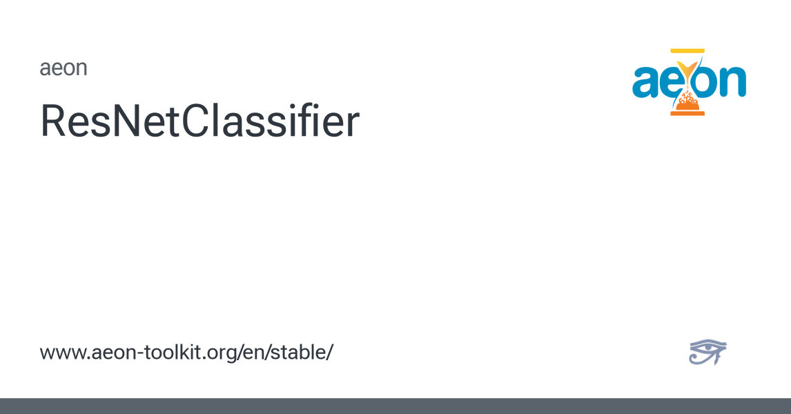 ResNetClassifier - aeon 1.4.0 documentation