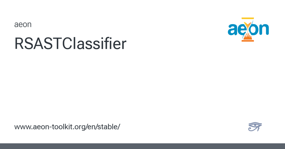 RSASTClassifier - aeon 1.5.0 documentation
