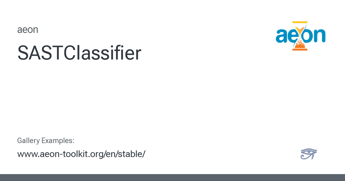 SASTClassifier - aeon 1.5.0 documentation
