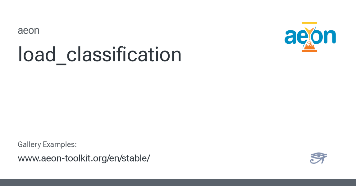 load_classification - aeon 1.5.0 documentation