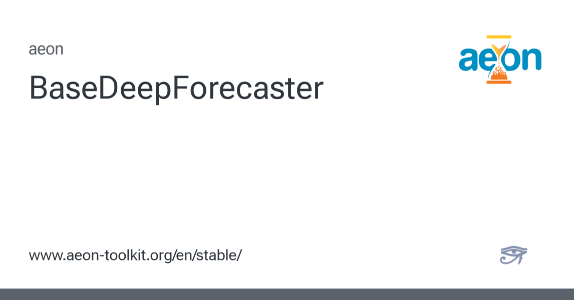 BaseDeepForecaster - aeon 1.3.0 documentation
