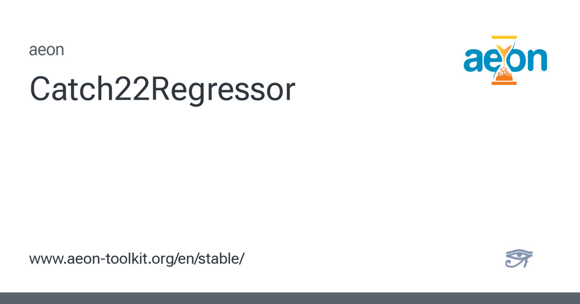 Catch22Regressor - aeon 1.5.0 documentation
