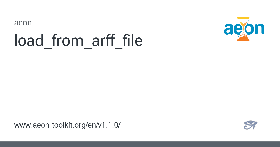 load_from_arff_file - aeon 1.1.0 documentation