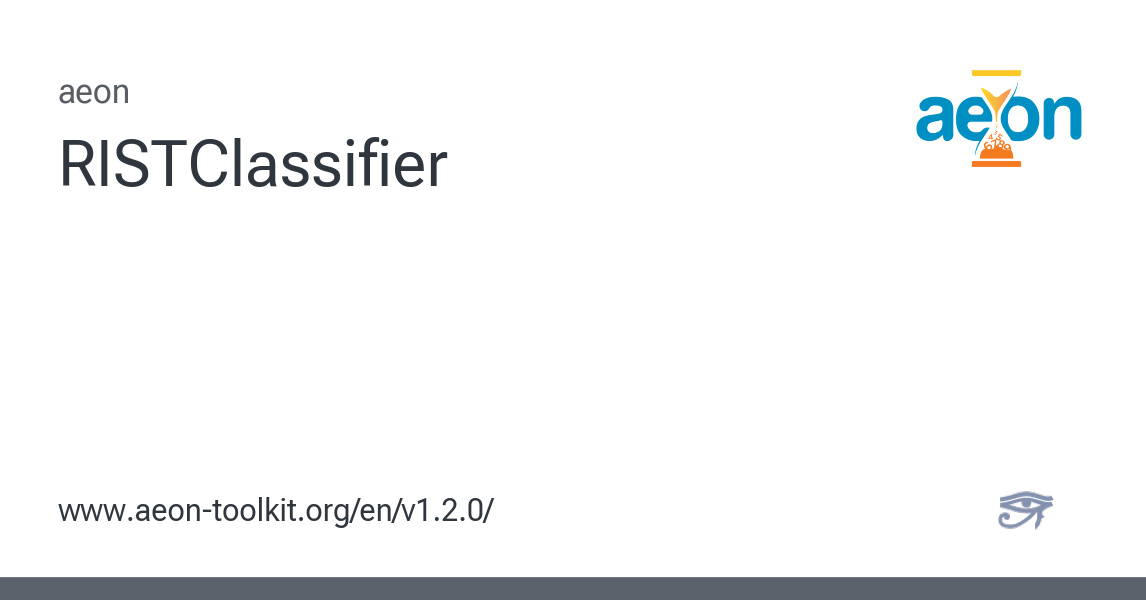 RISTClassifier - aeon 1.2.0 documentation