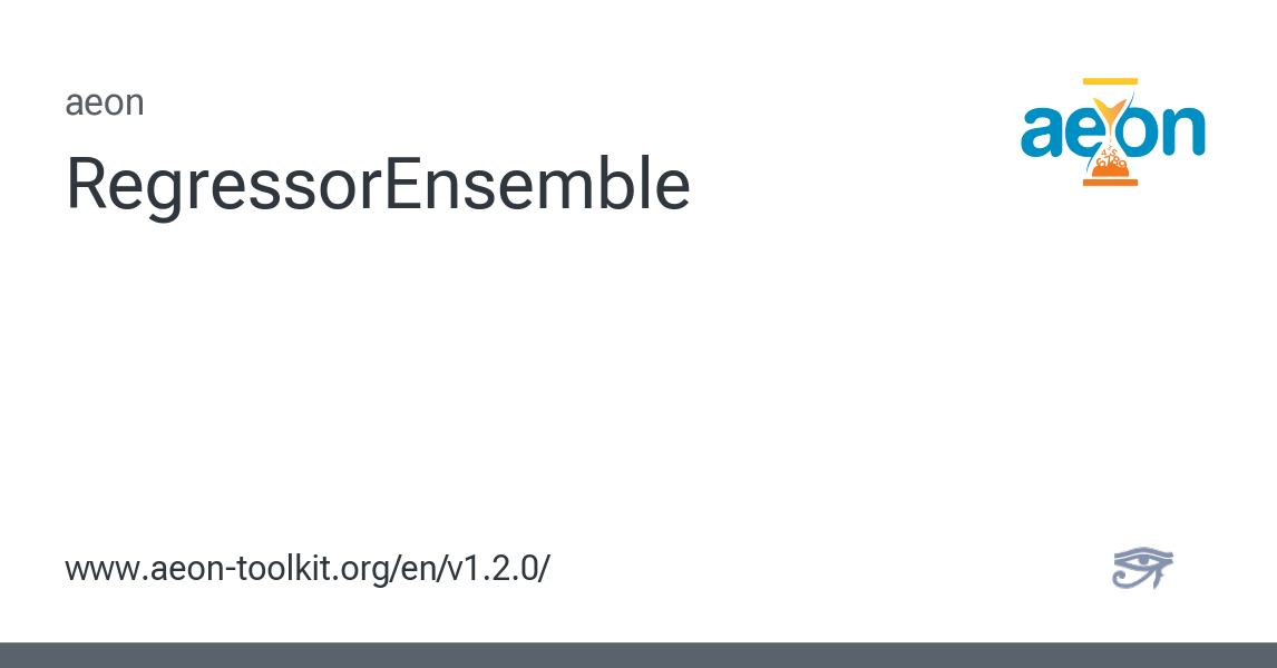 RegressorEnsemble - aeon 1.2.0 documentation