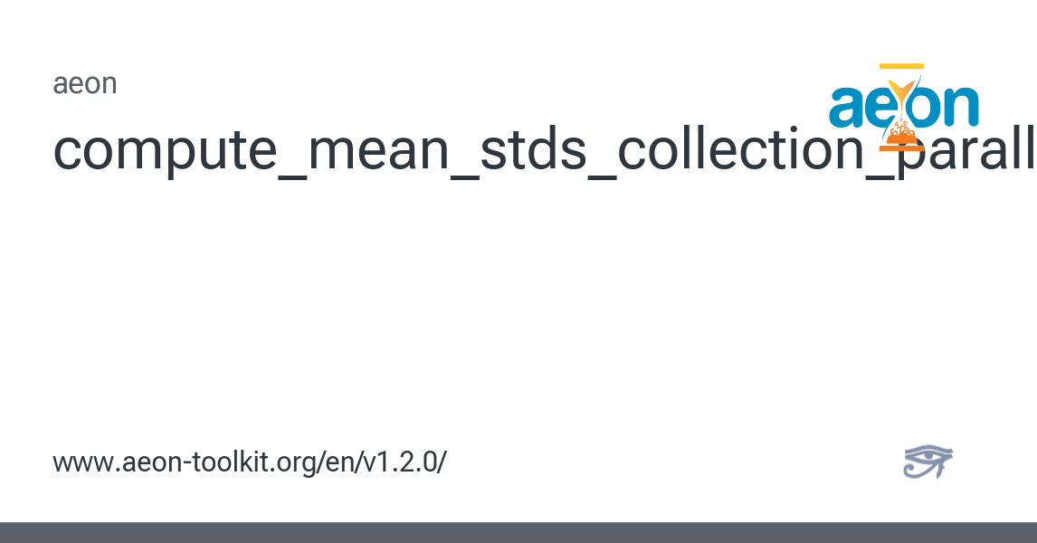 compute_mean_stds_collection_parallel - aeon 1.2.0 documentation