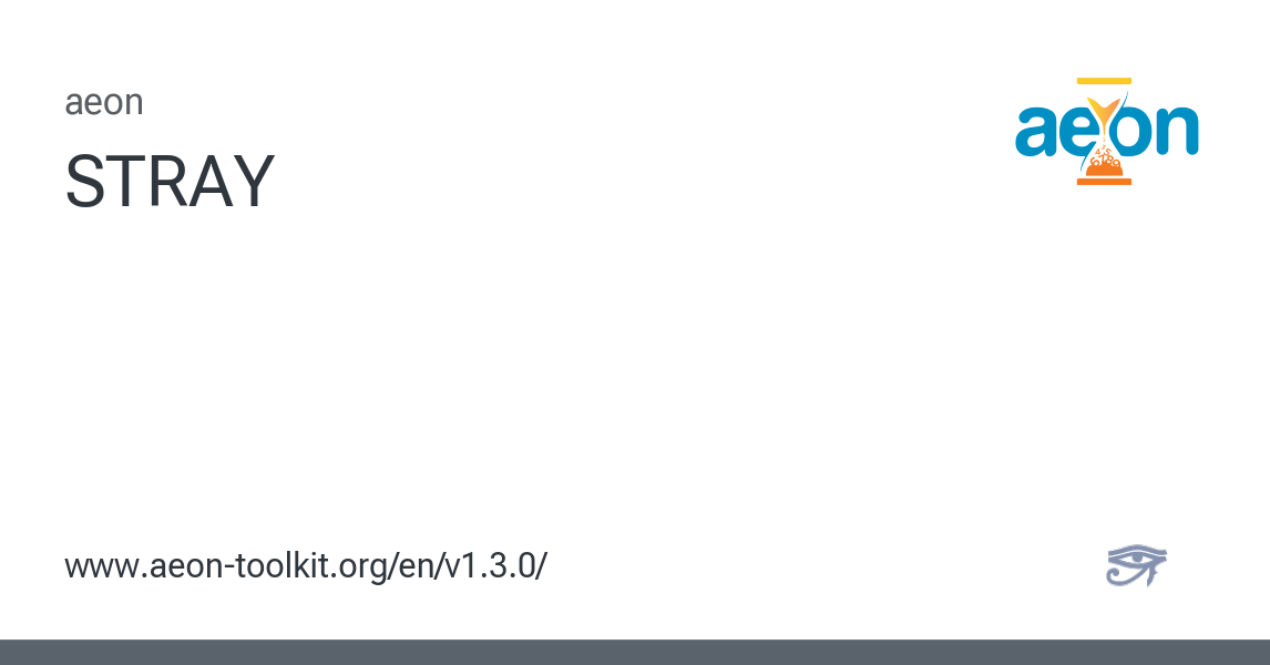 STRAY - aeon 1.3.0 documentation