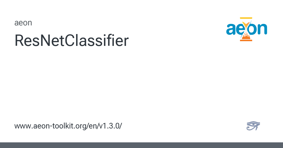 ResNetClassifier - aeon 1.3.0 documentation
