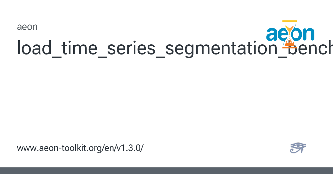 load_time_series_segmentation_benchmark - aeon 1.3.0 documentation
